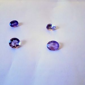 Amethyst gemstones